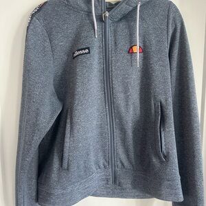 Ellesse Gray Zip-Up Hoodie